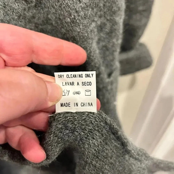 Byron Bay Gray Open Hooded Cardigan size M/L - Picture 7 of 12